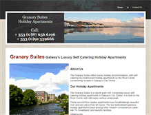 Tablet Screenshot of granary-suites.ie